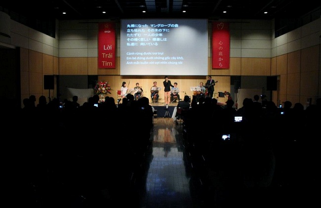 nhạc hội từ thiện - du học sinh Nhật Bản