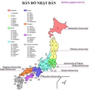 Bản đồ du học Nhật Bản - 8 trường đại học Nhật Bản bạn nên lựa chọn khi đi du học
